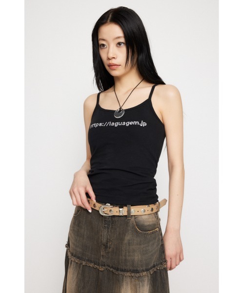 LAGUA GEM(ラグアジェム)の「STUDS THIN ベルト(ベルト・レディース・ブラック/ベージュ・FREE)」の3枚目の写真
