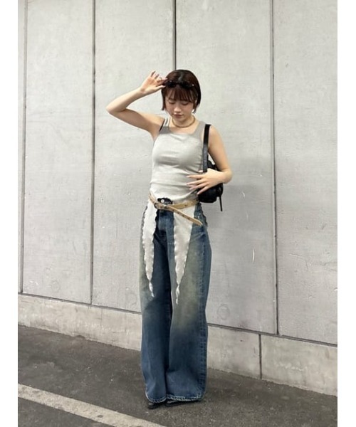 LAGUA GEM(ラグアジェム)の「STUDS THIN ベルト(ベルト・レディース・ブラック/ベージュ・FREE)」の12枚目の写真