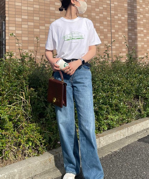 INTERPLAY(インタープレイ)の「【INTERPLAY x AYUMI】 Pigment Dyed Mustang S/S Tee(Tシャツ/カットソー・レディース・ブルー・FREE)」の6枚目の写真