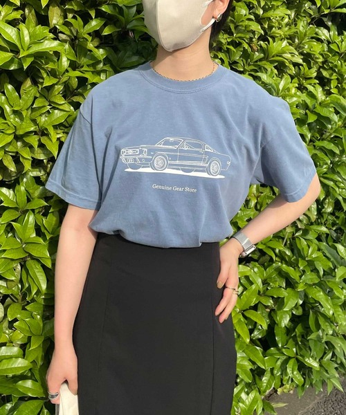 INTERPLAY(インタープレイ)の「【INTERPLAY x AYUMI】 Pigment Dyed Mustang S/S Tee(Tシャツ/カットソー・レディース・ブルー・FREE)」の16枚目の写真