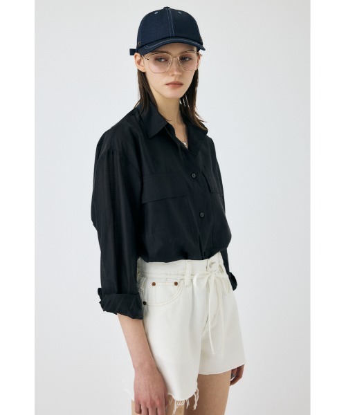 MOUSSY(マウジー)の「【セットアップ対応】RIP MILITARY シャツ(シャツ/ブラウス・レディース・ブラック/アイボリー/カーキ・FREE)」の8枚目の写真
