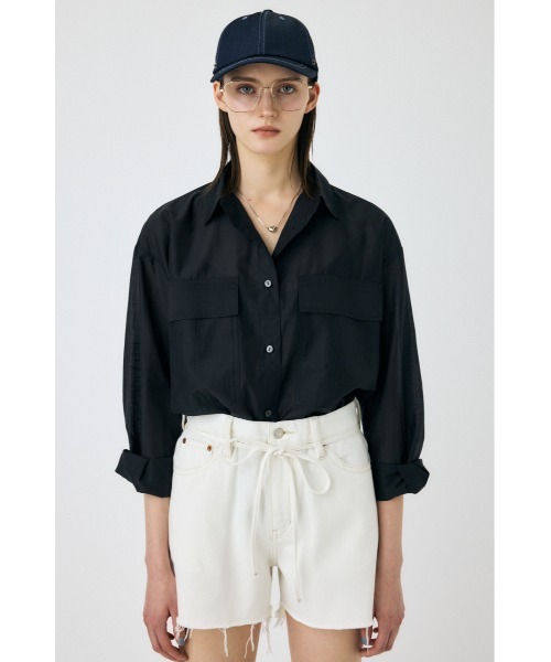 MOUSSY(マウジー)の「【セットアップ対応】RIP MILITARY シャツ(シャツ/ブラウス・レディース・ブラック/アイボリー/カーキ・FREE)」の10枚目の写真