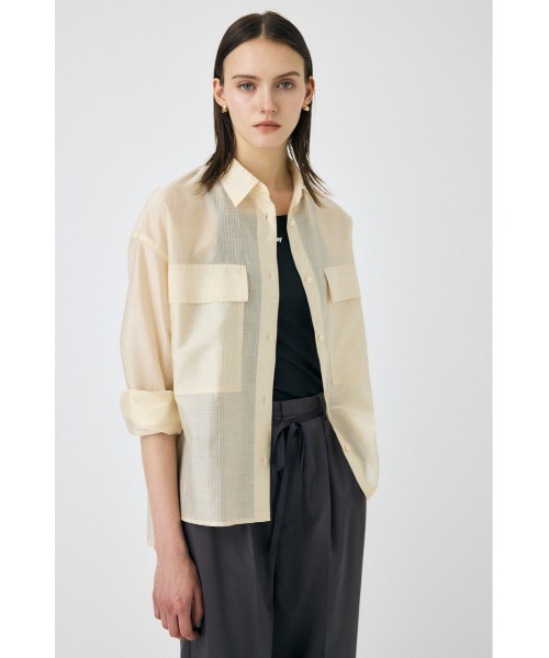 MOUSSY(マウジー)の「【セットアップ対応】RIP MILITARY シャツ(シャツ/ブラウス・レディース・ブラック/アイボリー/カーキ・FREE)」の16枚目の写真