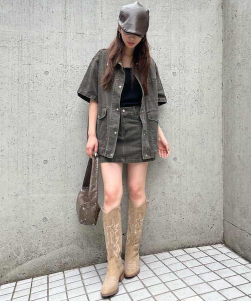 FOREVER 21(フォーエバー トゥエンティーワン)の「【2025SS】台形ミニスカート(スカート・レディース・ベージュ/ブラウン・MEDIUM/SMALL)」の7枚目の写真