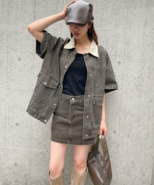 FOREVER 21(フォーエバー トゥエンティーワン)の「【2025SS】台形ミニスカート(スカート・レディース・ベージュ/ブラウン・MEDIUM/SMALL)」の6枚目の写真