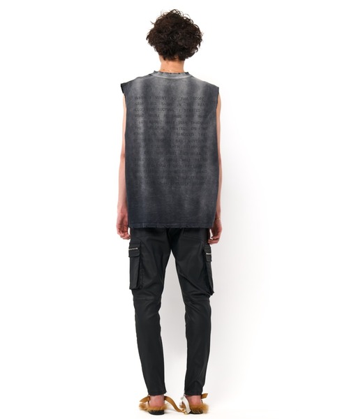 DankeSchon/ダンケシェーン/COATING FLAP ZIP POCKET PANTS