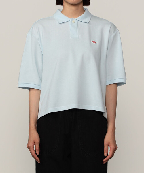 DANTON（ダントン）の「【STORE EXCLUSIVE】WOMEN'S COTTON PIQUE POLO SHIRT（ポロシャツ・レディース・チャコール/イエロー/サックスブルー/ライトグレー・M/S）」の5枚目の写真