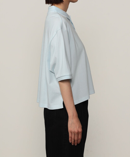 DANTON（ダントン）の「【STORE EXCLUSIVE】WOMEN'S COTTON PIQUE POLO SHIRT（ポロシャツ・レディース・チャコール/イエロー/サックスブルー/ライトグレー・M/S）」の7枚目の写真