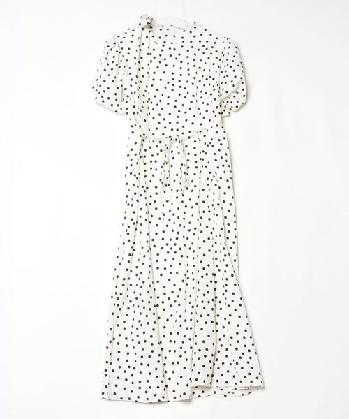 セール】YUGA_YGMC Polka dot puff sleeve dress（ワンピース