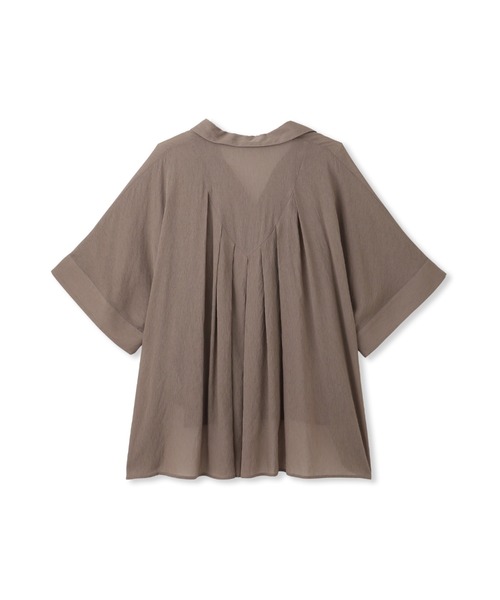 MAYSON GREY(メイソングレイ)の「シアー楊柳バックタックスキッパーブラウス≪手洗い可能≫(シャツ/ブラウス・レディース・ベージュ/ブラック/ブルー/レッド/ブラウン・M)」の9枚目の写真