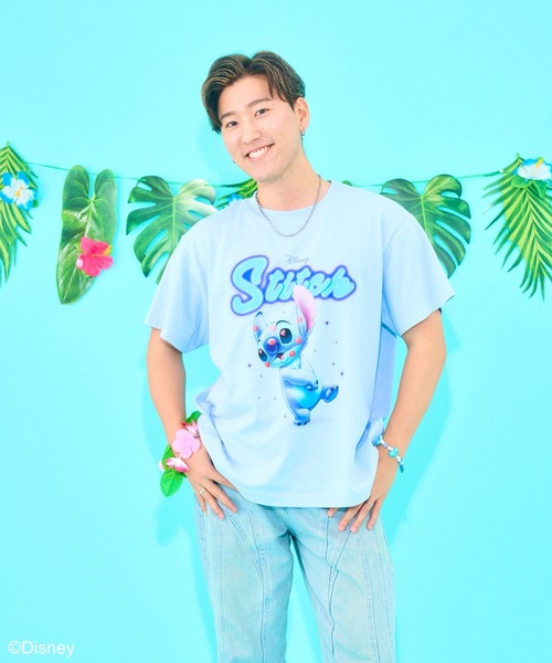 リ*ン様 Seiney blonde スティッチ&エンジェル　チビT スティッチ＆エンジェル / チビT（Tシャツ/カットソー）｜Seiney