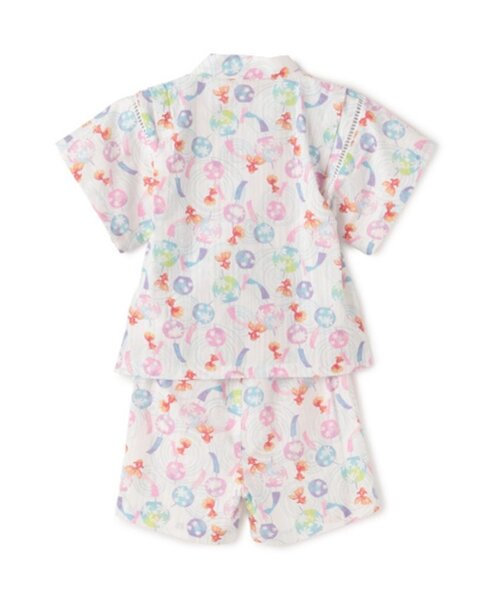 petit main（プティマイン）の「【WEB限定/リンク】girlsアソート甚平（浴衣・キッズ・アイボリー/ピンク・100cm/130cm/110cm/90cm/120cm/80ｃｍ）」の12枚目の写真