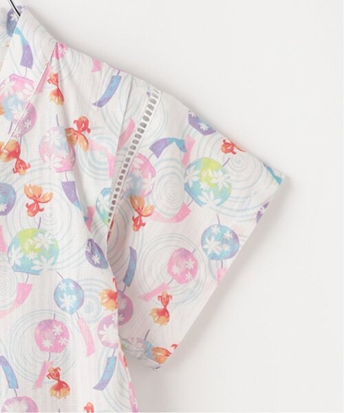 petit main（プティマイン）の「【WEB限定/リンク】girlsアソート甚平（浴衣・キッズ・アイボリー/ピンク・100cm/130cm/110cm/90cm/120cm/80ｃｍ）」の15枚目の写真