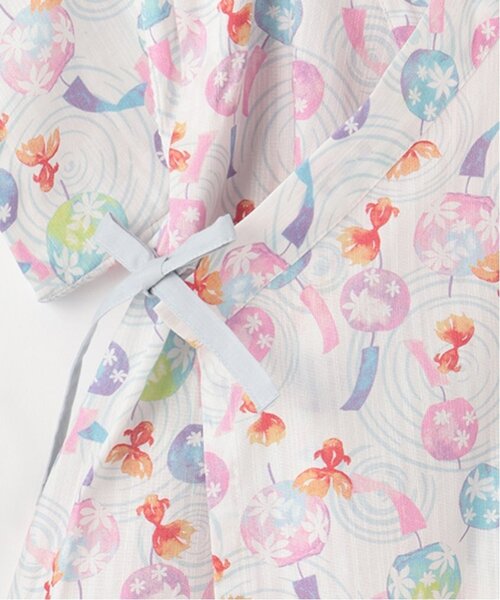 petit main（プティマイン）の「【WEB限定/リンク】girlsアソート甚平（浴衣・キッズ・アイボリー/ピンク・100cm/130cm/110cm/90cm/120cm/80ｃｍ）」の16枚目の写真