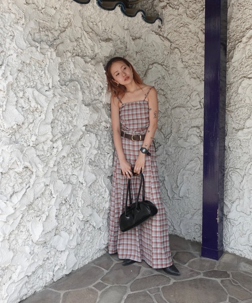 TEEN BOOP(ティーンブープ)の「チェックスリットボタンスカート(スカート・レディース・ネイビー/レッド・FREE)」の8枚目の写真