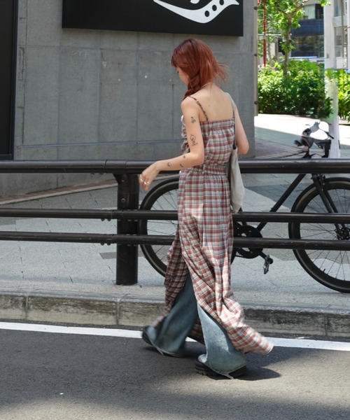 TEEN BOOP(ティーンブープ)の「チェックスリットボタンスカート(スカート・レディース・ネイビー/レッド・FREE)」の16枚目の写真