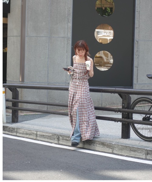 TEEN BOOP(ティーンブープ)の「チェックスリットボタンスカート(スカート・レディース・ネイビー/レッド・FREE)」の18枚目の写真