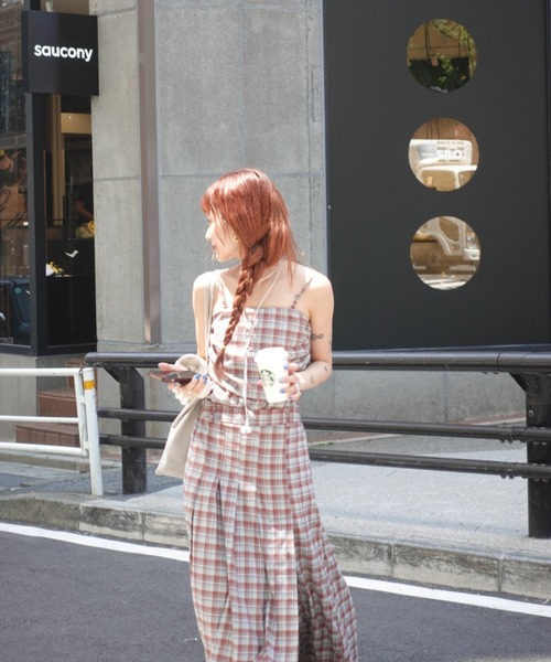 TEEN BOOP(ティーンブープ)の「チェックスリットボタンスカート(スカート・レディース・ネイビー/レッド・FREE)」の20枚目の写真