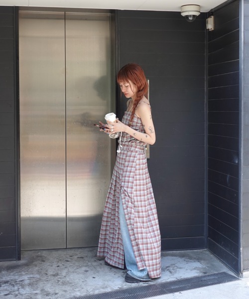 TEEN BOOP(ティーンブープ)の「チェックスリットボタンスカート(スカート・レディース・ネイビー/レッド・FREE)」の22枚目の写真