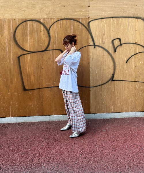 TEEN BOOP(ティーンブープ)の「チェックスリットボタンスカート(スカート・レディース・ネイビー/レッド・FREE)」の13枚目の写真