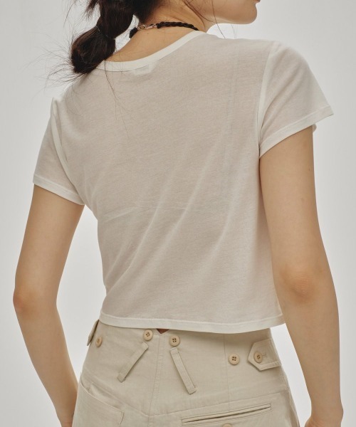 Tシャツ(半袖/袖なし) TODAYFUL - TODAYFUL Compact Sheer T-shirts TODAYFUL (トゥデイフル）Compact Sheer T-shirts 即納 SALE