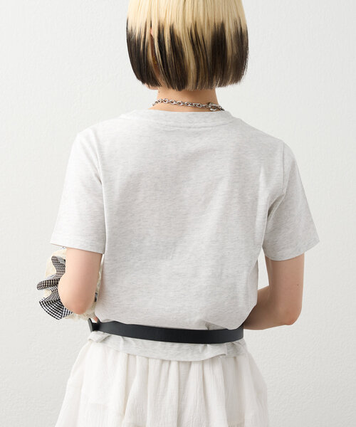 w closet（ダブルクローゼット）の「【3色展開】猫アソートプリントTee（Tシャツ/カットソー・レディース・ピンク/アイボリー/グレー・FREE）」の15枚目の写真