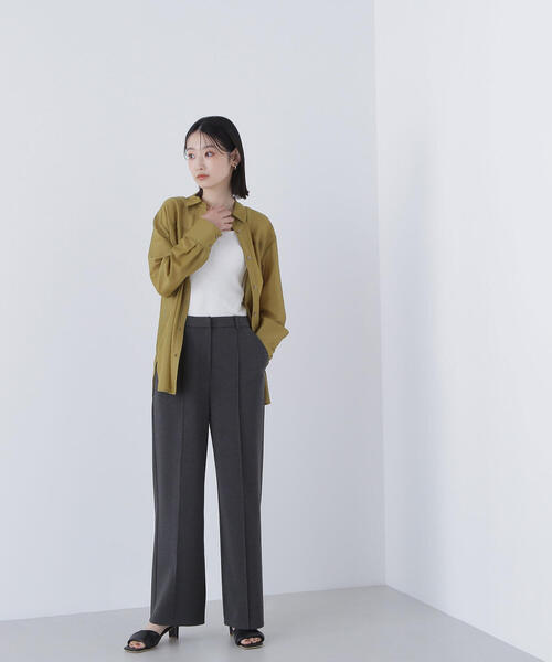 NATURAL BEAUTY BASIC(ナチュラルビューティーベーシック)の「◇スムースストレートパンツ(その他パンツ・レディース・グレー/チャコールグレー・MEDIUM/P/S)」の10枚目の写真