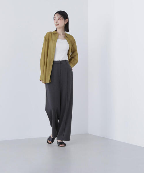 NATURAL BEAUTY BASIC(ナチュラルビューティーベーシック)の「◇スムースストレートパンツ(その他パンツ・レディース・グレー/チャコールグレー・MEDIUM/P/S)」の13枚目の写真