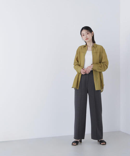 NATURAL BEAUTY BASIC(ナチュラルビューティーベーシック)の「◇スムースストレートパンツ(その他パンツ・レディース・グレー/チャコールグレー・MEDIUM/P/S)」の14枚目の写真