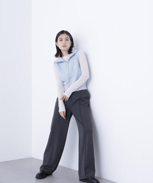 NATURAL BEAUTY BASIC(ナチュラルビューティーベーシック)の「◇スムースストレートパンツ(その他パンツ・レディース・グレー/チャコールグレー・MEDIUM/P/S)」の15枚目の写真
