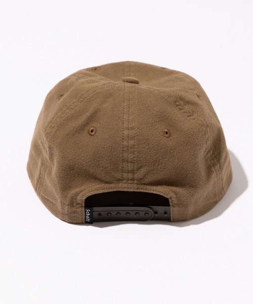 schott(ショット)の「【SCHOTT】COTTON SUEDE EMB 6P CAP(キャップ・メンズ・ブラウン/ブラック・FREE)」の3枚目の写真