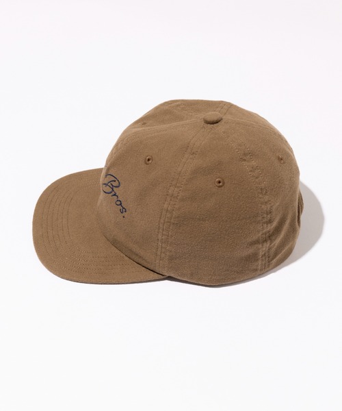 schott(ショット)の「【SCHOTT】COTTON SUEDE EMB 6P CAP(キャップ・メンズ・ブラウン/ブラック・FREE)」の5枚目の写真
