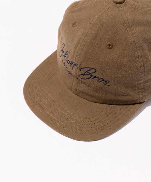 schott(ショット)の「【SCHOTT】COTTON SUEDE EMB 6P CAP(キャップ・メンズ・ブラウン/ブラック・FREE)」の7枚目の写真
