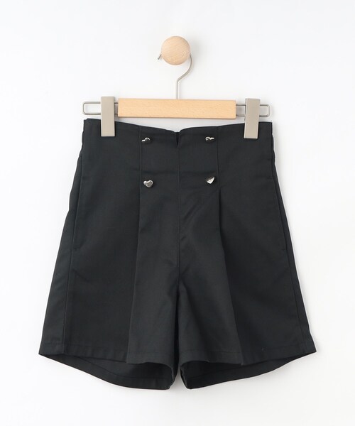 SHOO・LA・RUE(シューラルー)の「【130-150cm】ハートモチーフに心ときめく ハイウエストショートパンツ(その他パンツ・キッズ・アイボリー/ブラック・15 /14/13)」の15枚目の写真