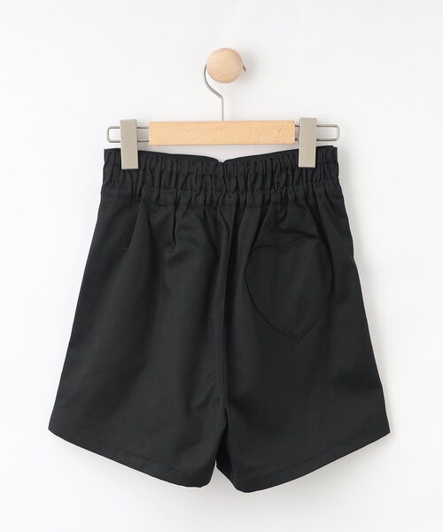 SHOO・LA・RUE(シューラルー)の「【130-150cm】ハートモチーフに心ときめく ハイウエストショートパンツ(その他パンツ・キッズ・アイボリー/ブラック・15 /14/13)」の3枚目の写真