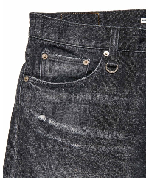 DAMAGED DENIM TAPERED-FIT JEANS（デニムパンツ）｜uniform