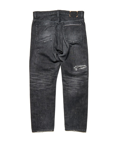 uniform experiment ブラックデニム FADING REGULAR FIT JEANS（デニムパンツ）｜uniform experiment