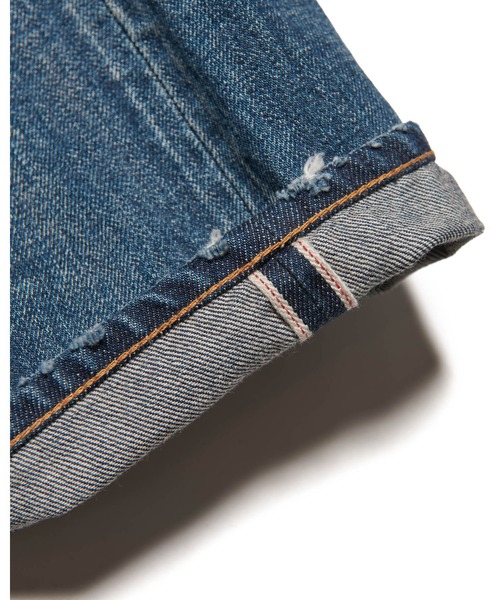 DAMAGED DENIM TAPERED-FIT JEANS（デニムパンツ）｜uniform