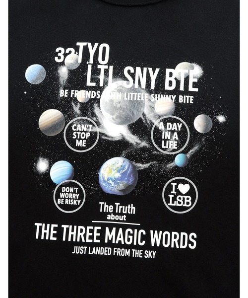 Little sunny bite(リトルサニーバイト)の「《little sunny bite》cosmic big tee(Tシャツ/カットソー・レディース・ピンク/ブラック/ブルー・MEDIUM/SMALL)」の14枚目の写真