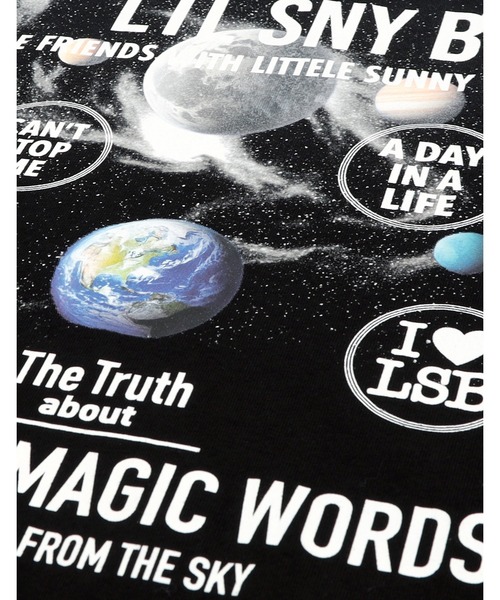 Little sunny bite(リトルサニーバイト)の「《little sunny bite》cosmic big tee(Tシャツ/カットソー・レディース・ピンク/ブラック/ブルー・MEDIUM/SMALL)」の15枚目の写真