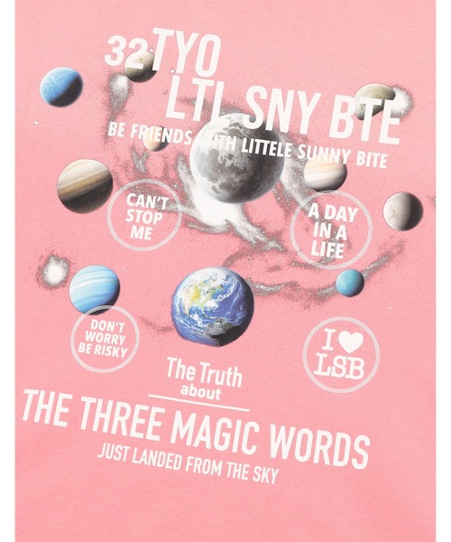 Little sunny bite(リトルサニーバイト)の「《little sunny bite》cosmic big tee(Tシャツ/カットソー・レディース・ピンク/ブラック/ブルー・MEDIUM/SMALL)」の6枚目の写真