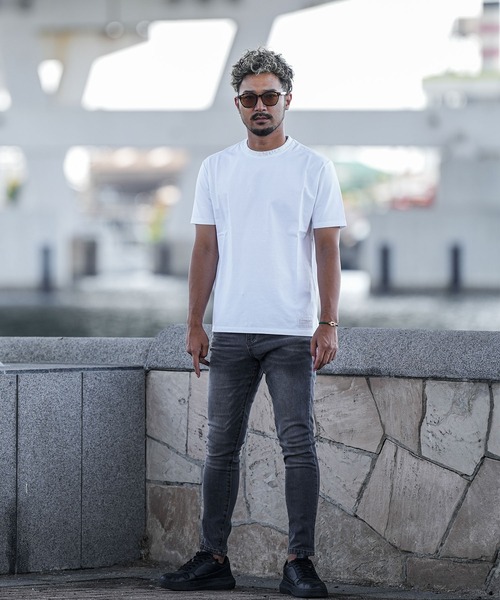 adamsJUGGLER(アダムスジャグラー)の「RTEGネック/Rティー(Tシャツ/カットソー・メンズ・ブラック/ホワイト・S/M/L/XL/XXL)」の3枚目の写真