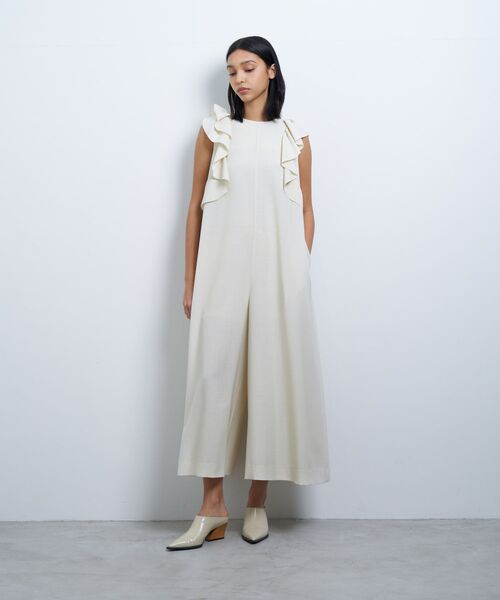 未使用★LANVIN PARIS★ウエストゴム★ドレープ★ワンピース とにかく可愛い☆ 世界完売【LANVIN】ラッフル ワンピースドレス