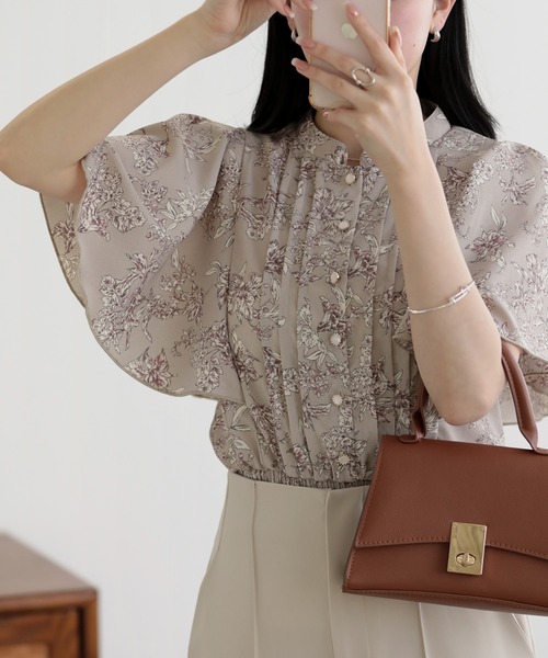セール】Fit more｜フィットモアのトップス（ピンク/桃色系・花柄
