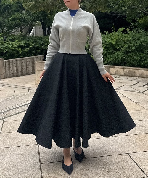 JENNE(ジェンヌ)の「ジャガード立体ドレープスカート(スカート・レディース・ブラック/ホワイト/ネイビー・SMALL/MEDIUM/LARGE)」の12枚目の写真
