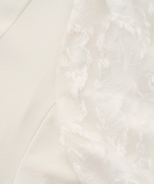 ROPE'（ロペ）の「ジャガードスリーブコンビブラウス/イージーケア（シャツ/ブラウス・レディース・ブラック/ホワイト・FREE）」の13枚目の写真