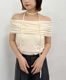 ギャザーオフショルカットTOPS