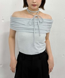 ギャザーオフショルカットTOPS
