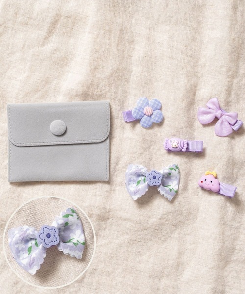 ベビー ヘアアクセサリー 6点セット [2タイプ 全12種類]（バレッタ