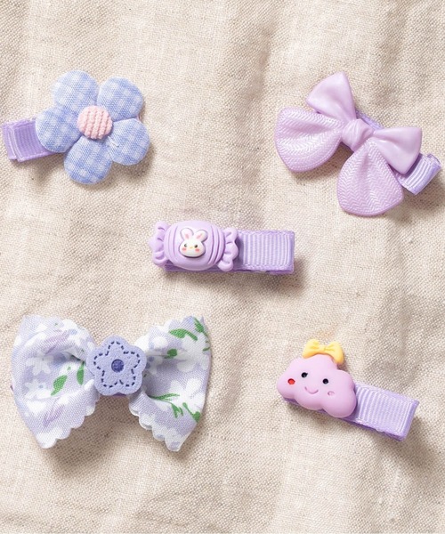 ベビー ヘアアクセサリー 6点セット [2タイプ 全12種類